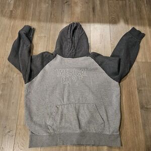 American Eagle Hoodie Mens Extra Large‎ XL Gray Pullover Long Sleeve Drawstring